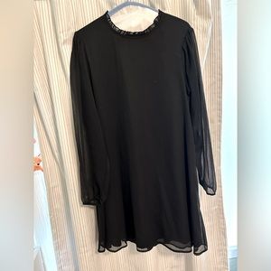 Black knee length party dress